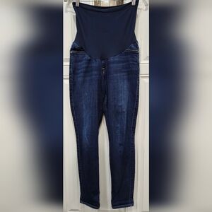 7 For All Mankind Dark Blue Ankle Jeans